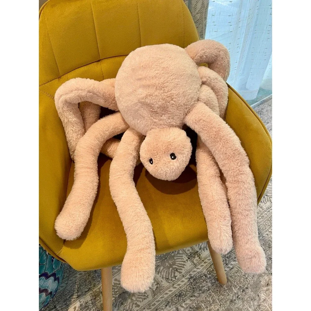 Summerween Jumbo Plush Spider Decorative Pillow